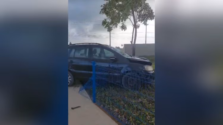 Motorista invade ciclovia e atropela corredor em frente a condomínio em João Pessoa