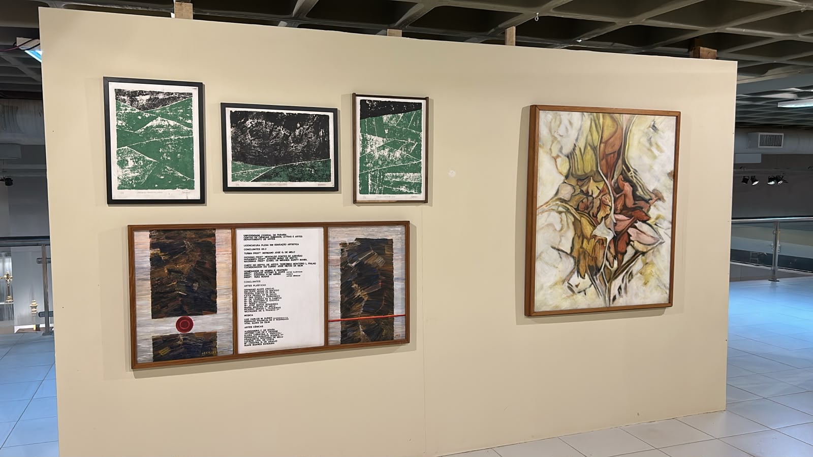 Exposição “Quase Fronteira” reúne 33 obras do acervo da UFPB no Sesc Ler Goiana