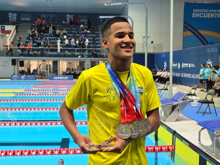 Atletas da Paraíba conquistam 24 medalhas na Copa Pacífico de Natação, no Chile